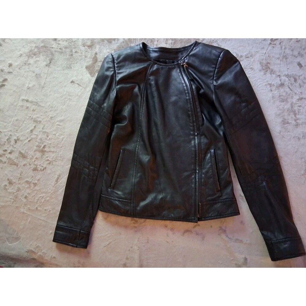 Gazelle Genuine Lambskin Moto Jacket Women's Black